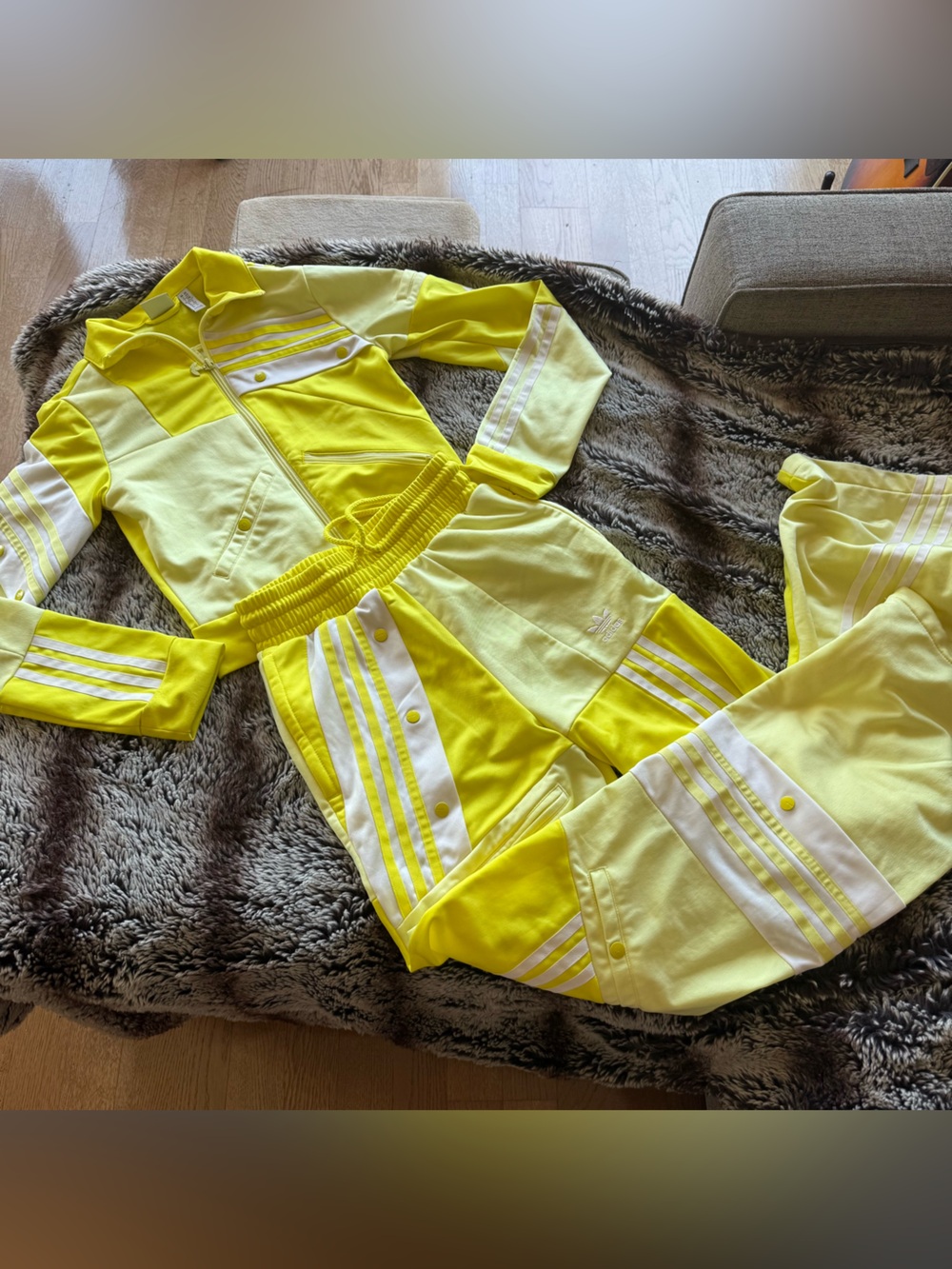 Adidas Originals x Danielle Cathari deconstructed Tracksuit in Neon - Picture 1 of 5
